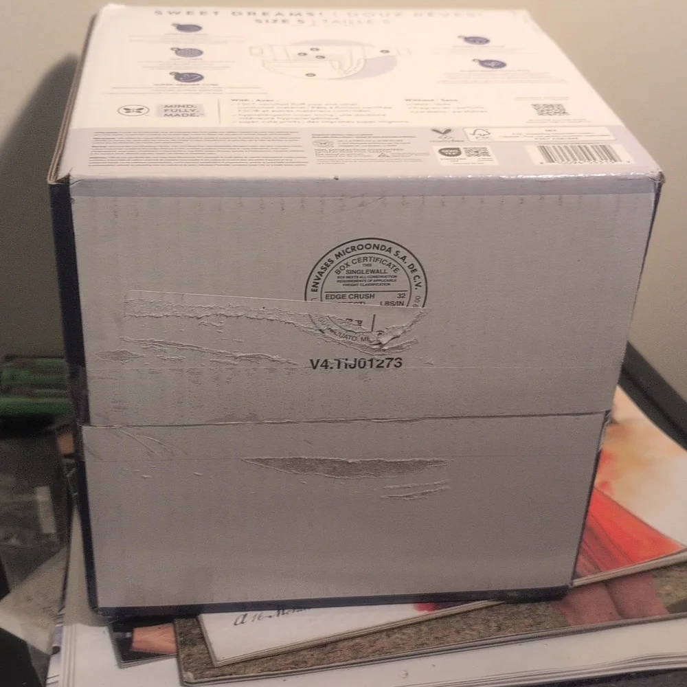 Honest Company Size 5 Overnight Diapers Sensitive Skin 40 Count Hypoallergenic